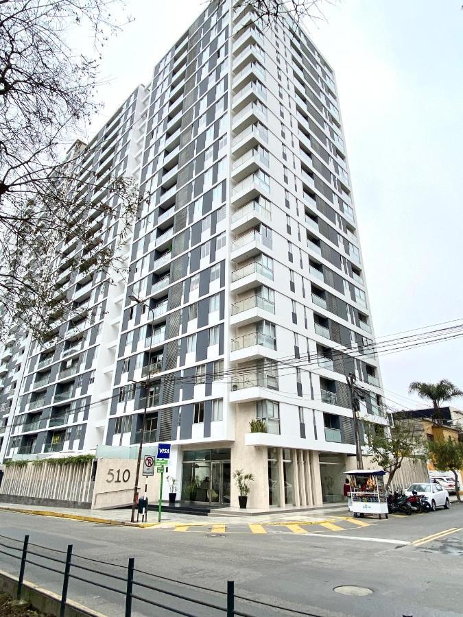 Hermoso Apartamento Con Piscina Miraflores- Canvas Distretto di Distretto di Lima Esterno foto